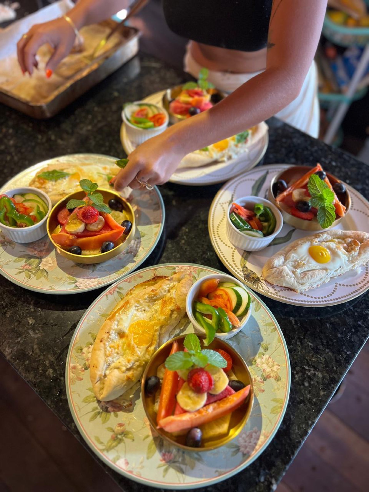 Café da manhã na cozinha