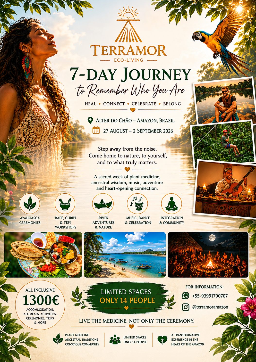 TerrAmor Amazon Retreat 2026 — 7-Day Journey